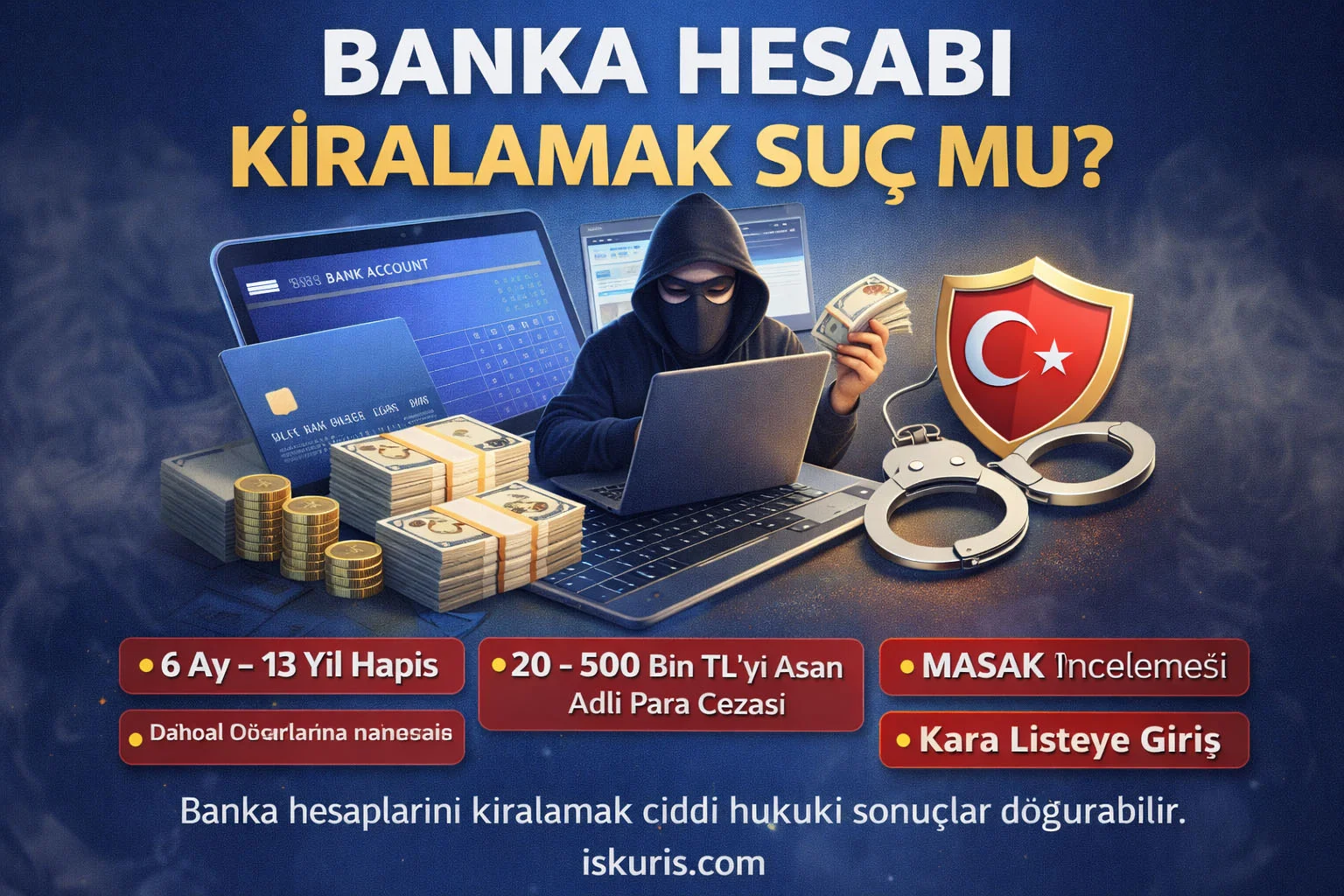 Banka Hesabı Kiralamak Suç mu? Güncel Cezalar ve MASAK İncelemesi